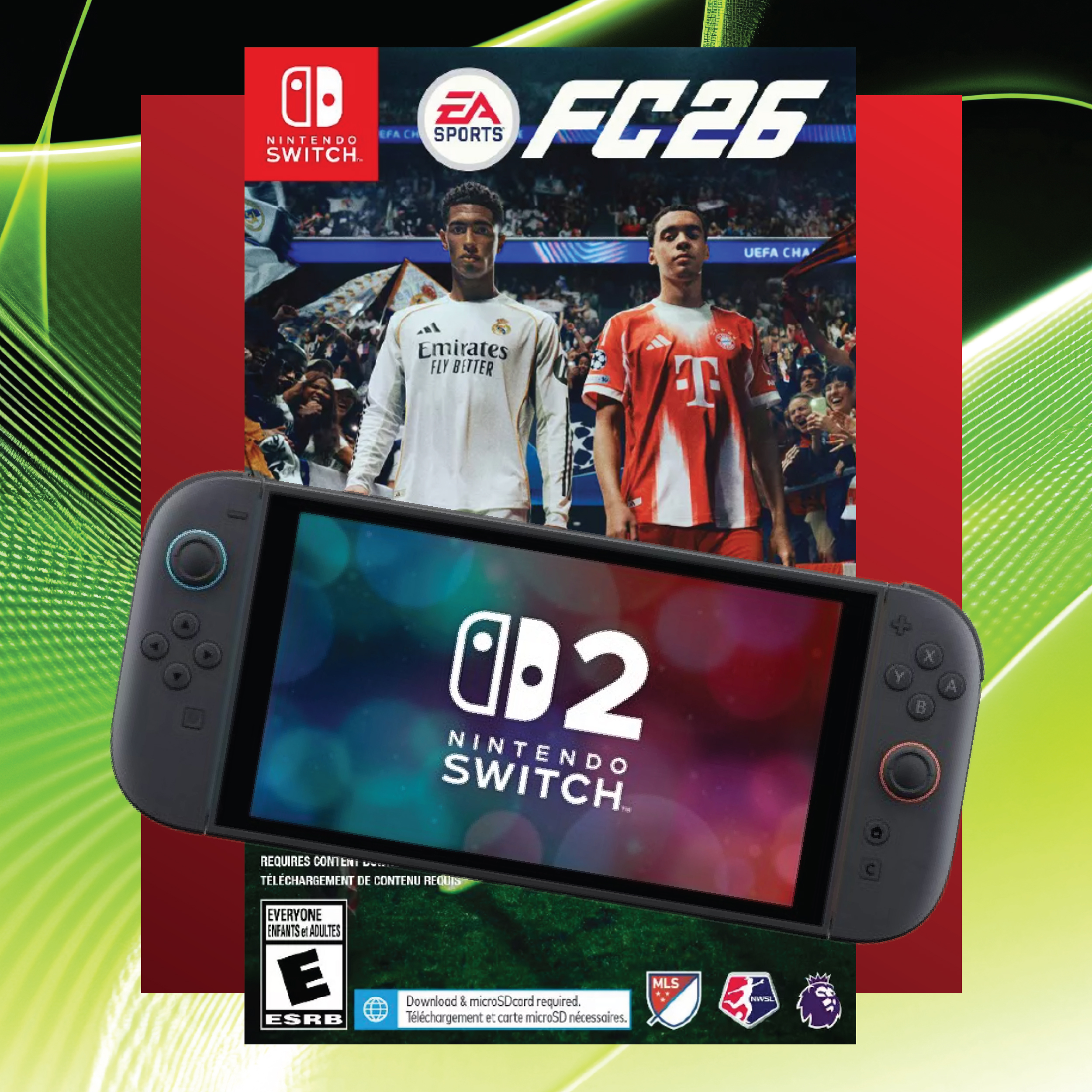 Nintendo Switch and FC26 game